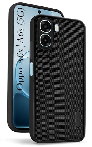 Image of Jkobi Rubberised Back Case Cover for Oppo A6X | Oppo A6S (Textured Grip Design | Micro-Fiber Cloth Inside | Slim and Light Weight | Soft Touch and Feel)