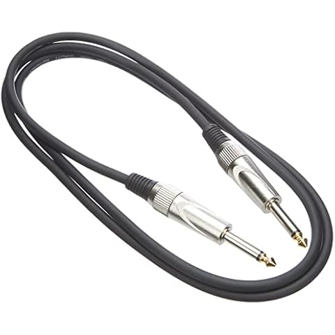 Stagg SGC1.5DL Pro-Series 1.5m Jack to Jack Instrument Cable - Black Cover
