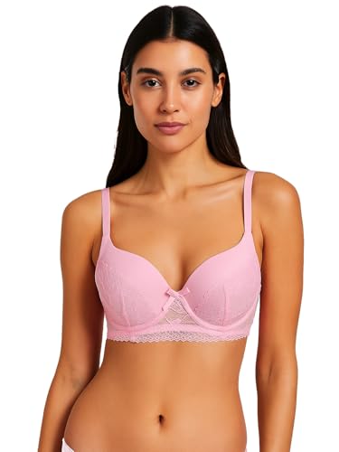 Image of Viola's Secret 6 Pack of Color Print T-Shirt Bras B Cup C Cup and D Cup