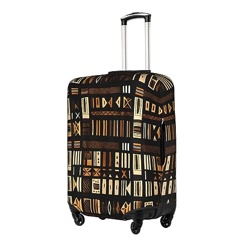African Mud Cloth Tribal Stylish Luggage Cover:The Ultimate Travel Accessory,Fashionable Suitcase Protector2