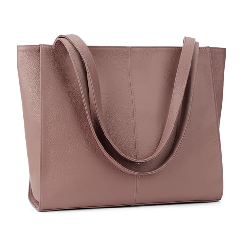 Image of befen Genuine Leather Tote Bag for Women Work Travel Leather Purse Handbags