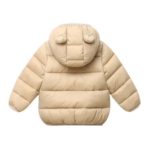 Puffer Padded Jacket for Toddler Boys Girls Kids Winter Coats Light Outwear Cute Bear Ears with Hood Clothing4