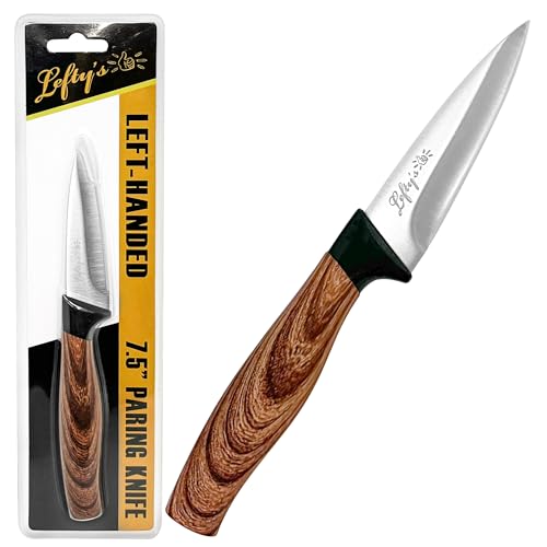 Comparison: Best Left Handed Knives 5 Lefty’s Left Handed Paring Knife - Stainless Steel Durable Blade - Extra Sharp - Great for Cutting, General Purpose, Kitchen items - Gifts for Left-Handed People, Lefty, Adults, Chef Man and Women