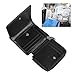Estink Men Women Wallet, PU Leather Purse with Zipper Buckle, Fashionable Compact Design for Travel (Quadrate)