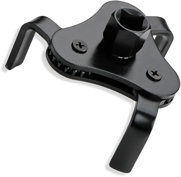 YGDMD 3 Jaw Adjustable Oil Filter Wrench Tool,Heavy Duty Oil Filter Removal Tool with 2-Way Design Fit for 1/2 And 3/8 Inch Square Drive Socket,Professional Car Tools for 55-100mm