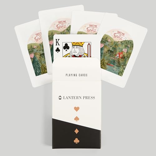 Lantern Press Take Me to The Forest, Baraja de 52 cartas Poker miniatura 6