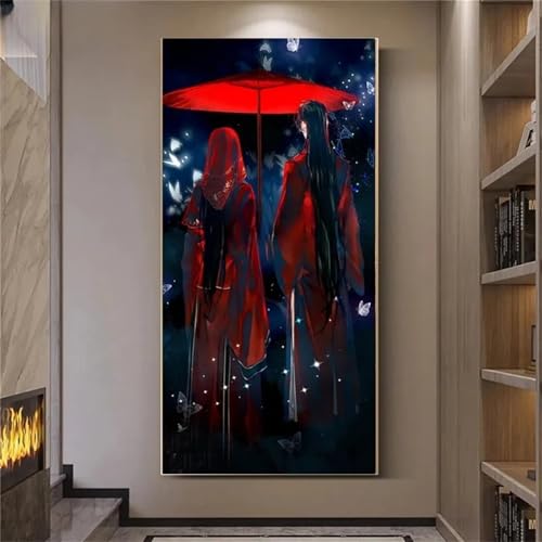 Peinture Diamant Adulte pour Décoration Murale D'intérieur : Kit 5D Grand Format DIY Couple