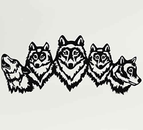Transform Your Space With The Dekadron Wolf Pack Metal Wall Art