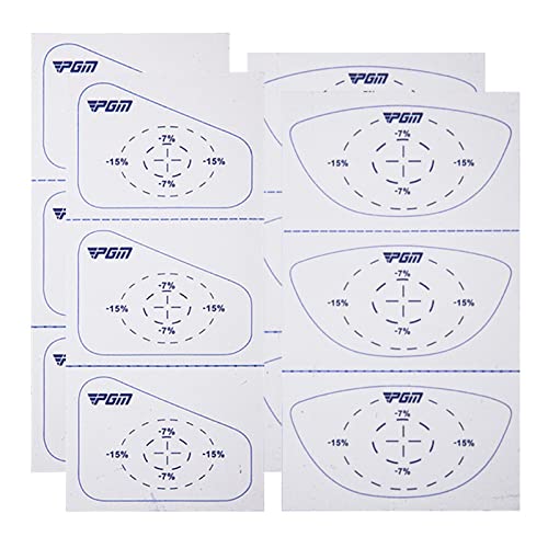 ゴルフインパクトテープ | ゴルフ クラブ ステッカー インパクト テープ | ゴルフクラブ用マーキングペーパー ウッド用シール6枚 アイアン用シール6枚 携帯用ゴルフ用品 (12枚セット)