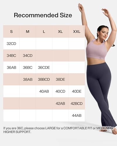 Image of High Impact Sports Bra Molded Cup Adjustable Criss Cross No Bounce Wireless Workout Bra for Large Breasts