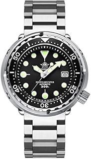 ADDIESDIVE Herren Automatik Automatikuhr Elegant Lässig Mechanisch Armbanduhren Mit Saphirglas Edelstahlarmband/taucheruhr Herren H5-BS3