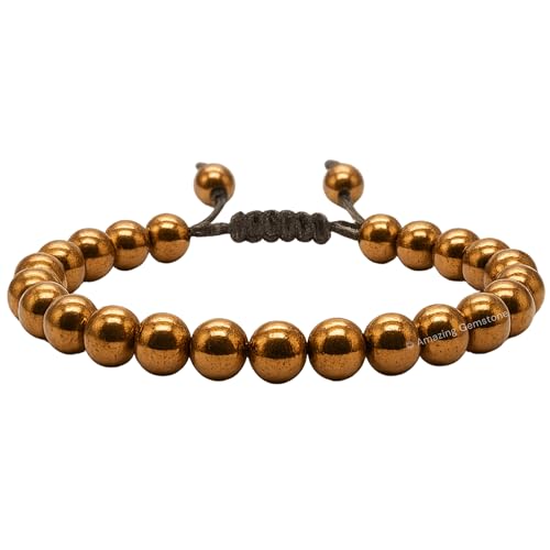 Amazing Gemstone Crystal Bracelet for Women Men's Gifts - Protection Healing Crystal Bracelet - 8mm Gemstone Beaded Adjustable Bracelet Pulseras Para Hombres Mujer Stocking Stuffers