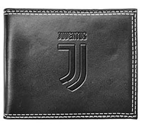 Preisvergleich Produktbild Herren-Geldbörse Juventus schwarz Leder mit Patte 131612