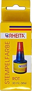 Rheita Stempelfarbe Rot ölfrei 30ml