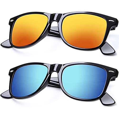 Unisex Polarized Sunglasses Stylish Sun Glasses for Men and Women Color Mirror Lens Multi Pack Options