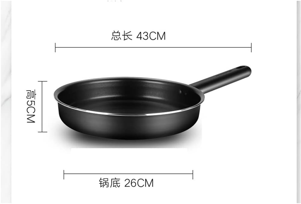 Cookware Set Black Pan With Lid Cutlery Collection Nonstick Kitchen Supplies