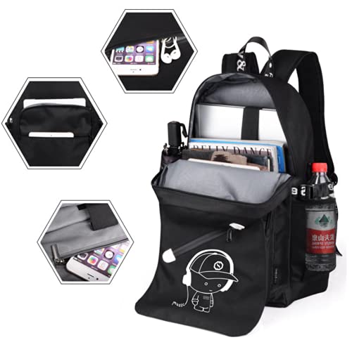 Hipotuo Anime Luminous Backpack, 16' Laptop Backpack With Usb Charging Port With Anti-Theft Lock #TOP7