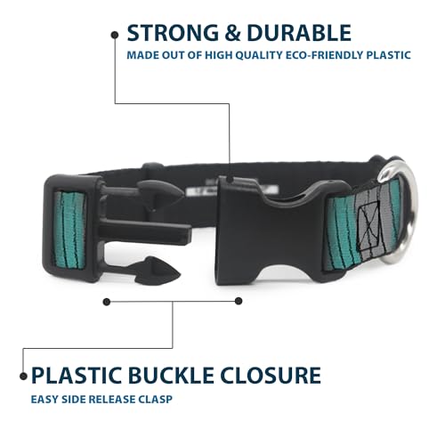 Cuello de plástico con diseño de rayas de gato con cierre ergonómico ajustable 5