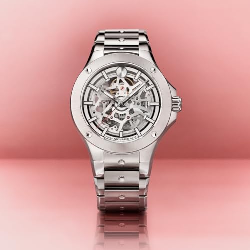 Movado S.E. Men’s Automatic Watch – 43.5 mm Stainless Steel, Bracelet, Self-Winding, Elegant Luxury Timepiece, Gift for Him4
