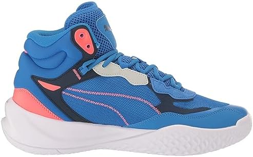 PUMA Playmaker Pro Mid Mens Basketball 10 DM US BlackBlueFireUltra Blue | Image 5