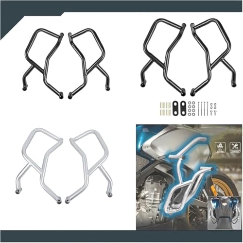 Cadre protection moteur CFMOTO 800MT finition noire premium