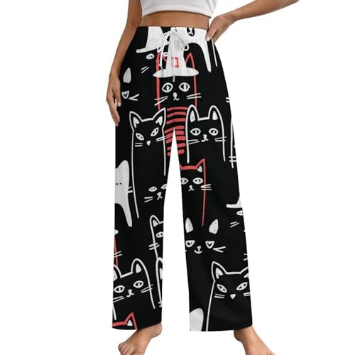 Bas de pyjama femme chats taille S fini les nuits sans poches