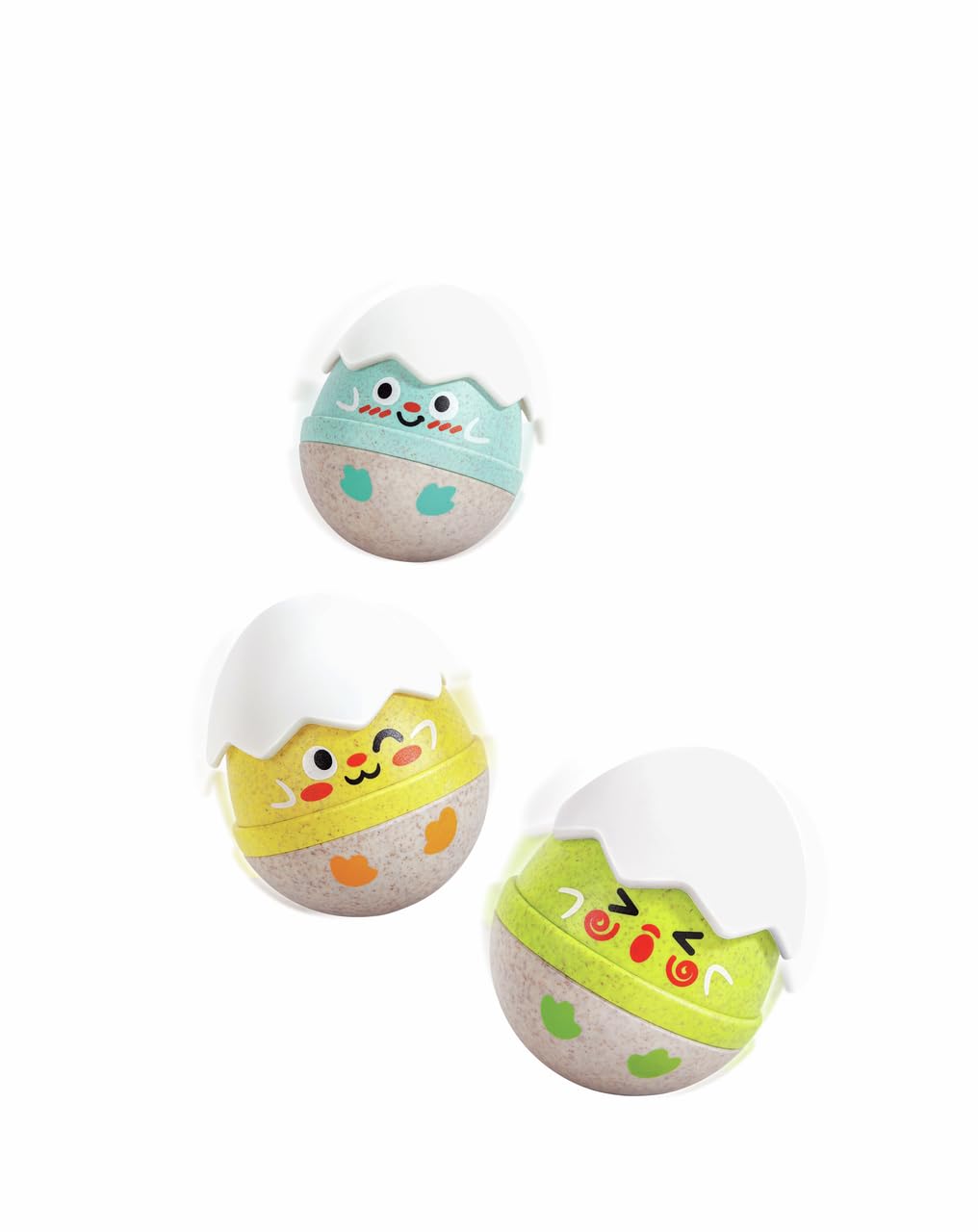 Hape Set De 3 Hochets Bébé Dès 0 Mois – Jouet éveil Sensoriel, Dentition Et Motricité – Cadeau Naissance Fille Ou Garçon