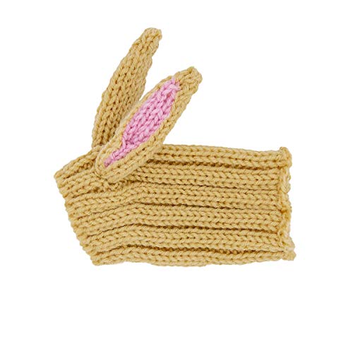 Zoo Snoods Jack Rabbit Dog Costume, Small Warm No Flap Ear Wrap Hood for Pets, Dog Easter Outfit with Rabbit Ears, Soft Yarn Ear Covers for Winters, Halloween, Christmas, New Year Zoo Snoods Jack Rabbit Dog Costume, Small Warm No Flap Ear Wrap Hood for Pets, Dog Easter Outfit with Rabbit Ears, Soft Yarn Ear Covers for Winters, Halloween, Christmas, New Year
