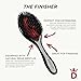 DenmanBoar Bristle Hairbrush- for Finishing, Up-Dos, Creating Sleek Styles – Black, D82M
