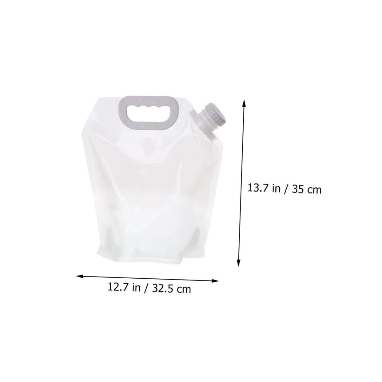 TOYANDONA 1set Folding Water Container Portable Outdoor Water Pouch for Camping Travel Hiking Lightweight Leak Design with Comfortable Handle for Easy Carrying 2pcs