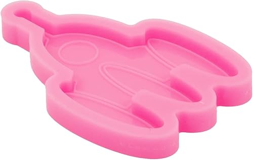 Miniatura 4 de Molde de silicona de resina con forma de cohete molde de carrete de insignia de resina epoxi para hacer joyas y colgantes agarre de teléfono y