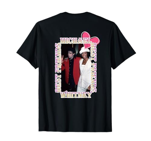 Michael Jackson Whitney Houston Back printed T-Shirt
