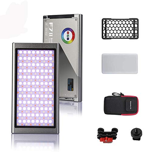 Best Cyber Deals 🔥 Falcon Eyes F7 II RGB On Camera Video Light 12W 2500K-9000K with Softbox and Magic Arm,Mobile App Control,CRI 96+,HSI/RGB/LEE/Rosco Mode