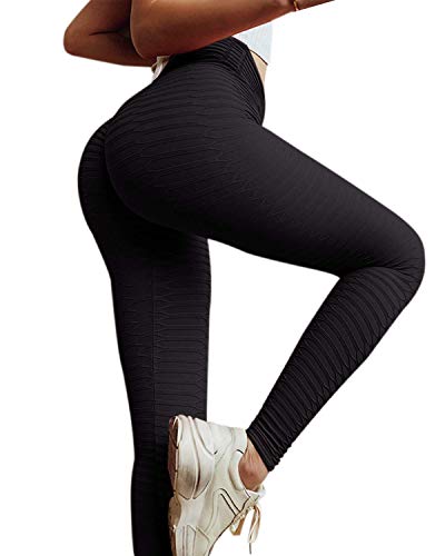 image for MOSHENGQI Women's Ruched Butt Lifting High Waist Yoga Pants Tummy Cont