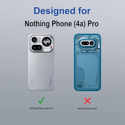 Image of amazon basics Back Case Cover for Nothing Phone (4a) Pro |Scratch-Resistant Back Cover | Clear