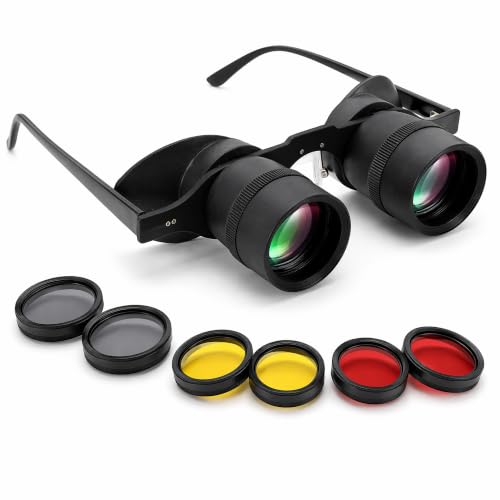 Gafas Binoculares para Pesca con Filtros y Enfoque Ajustable miniatura 1