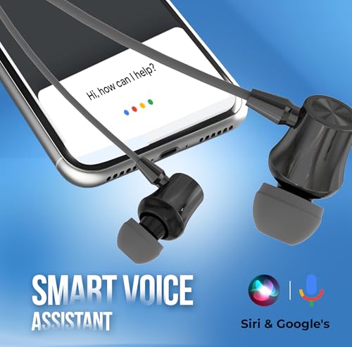 Image of AROMA NB124 Blynk Neckband Bluetooth, Metallic Grey, in the Ear | 100 Hours Playtime, ENC, Voice Changer, Fast Charging
