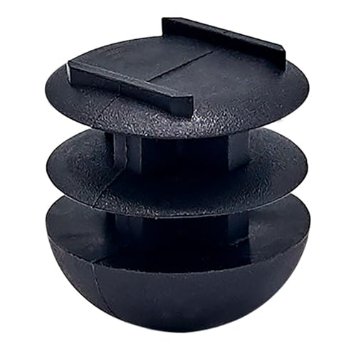 Image of Outwater Plastic 3 /4 inch Dia. Round Tubing Dome End Caps, Finishing Plug for Round Tubing Chair Glide, Floor Protector, Fits Multi Gauge Tubing, USA Made, 4 Pack
