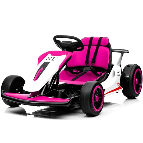 Go Kart, JOYRACER Ride On Race Car for Kids, 24V