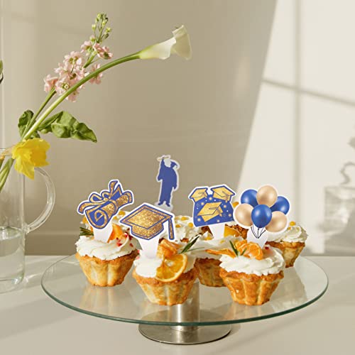 Didiseaon Topo De Bolo De Formatura 2023 Boné De Formatura Turma De 2023 Parabéns Cupcake Topper Ape