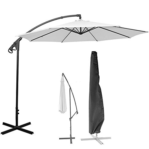 Outdoor Patio Umbrella Cover, Onever Weather Resistant Patio Umbrella Cover fits 9ft 11 'Cantilever Umbrella with Zip Closure