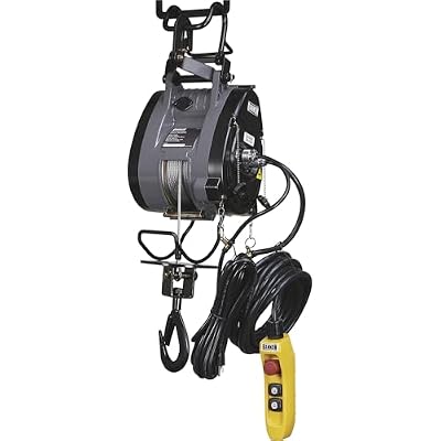 Bannon Compact Electric Cable Hoist - 500-Lb. Capacity, 95ft. Lift, 110 Volts, 1 Phase