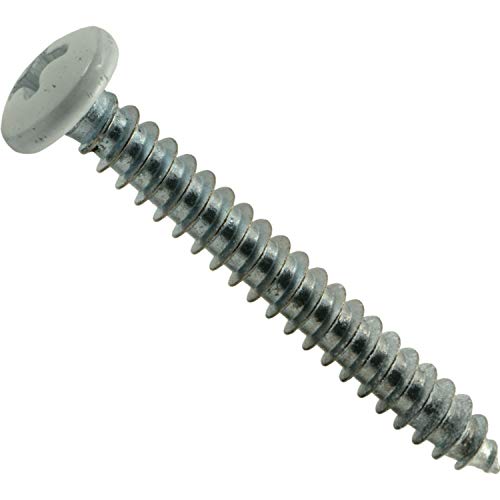 Tornillos de chapa blancos 503246 fije láminas metálicas sin perforaciones flojas ni óxido