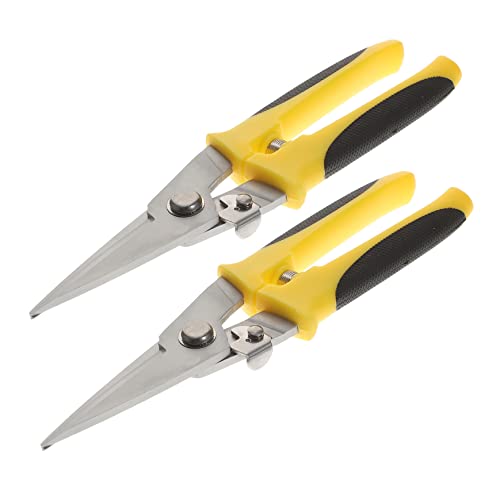 OSALADI 2piezas Cortadora Chapa Inoxidable Resistente Cizalla Metal Herramienta Ergonómica Para Mantenimiento Eléctrico y Trabajos Industriales