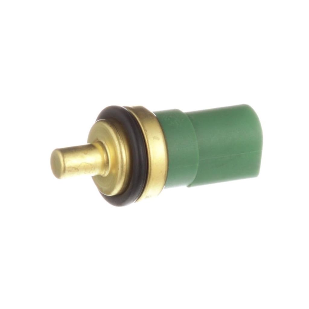 CarLights360 for Volkswagen Cabrio 2000 2001 2002 Coolant Temperature Sensor | Brass | Green, Gold | Plug in Connector | Pin Terminal | Push-in Attachment | Round Connector | 059919501A, 078919501C