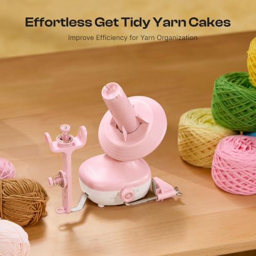 Image of Caydo Electric Yarn Winder, Compact Automatic Yarn Cake Winder 7oz