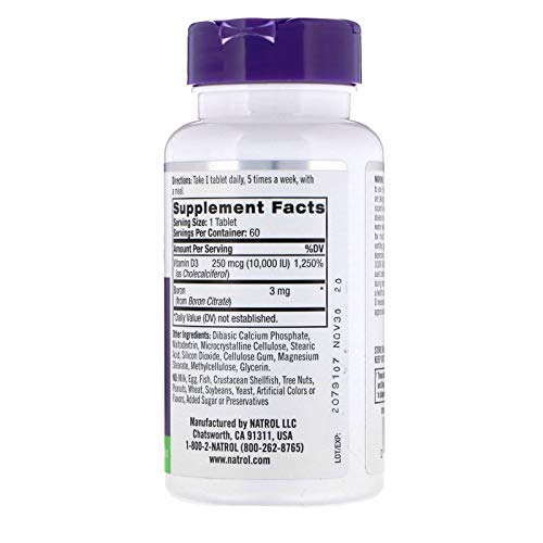 Natrol Vitamin D3 10000 Iu, 60 Ct #TOP1