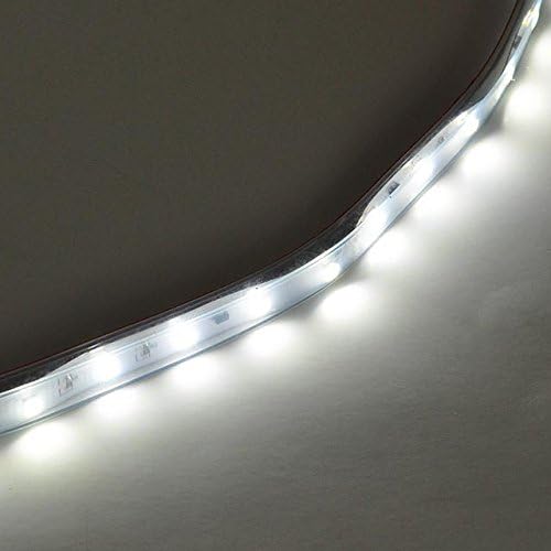 24-Volt UL 65-Feet Waterproof Flexible LED Strip with 1200xSMD2835, White, 20266WH