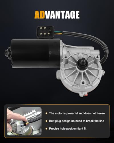 Image of ROADFAR Front Windshield Wiper Motor for Mercedes-Benz for C280 1994-1997 | Fit For Mercedes-Benz For C220 1994-1996|For C230 1997|For C280 1994-1997|For C36 AMG 1995-1997|Replace 2028205342|5 Pins