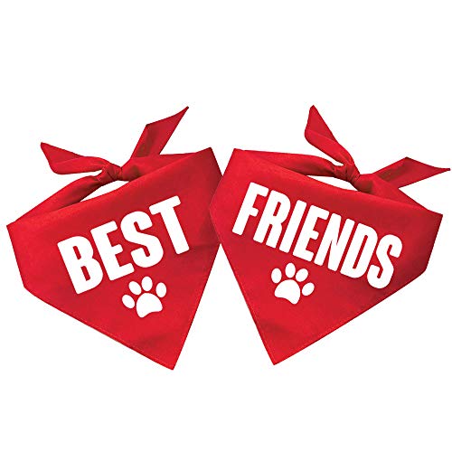 Best Friends Dog Bandana For Dogs Contains 2 (Assorted Colors) #TOP15